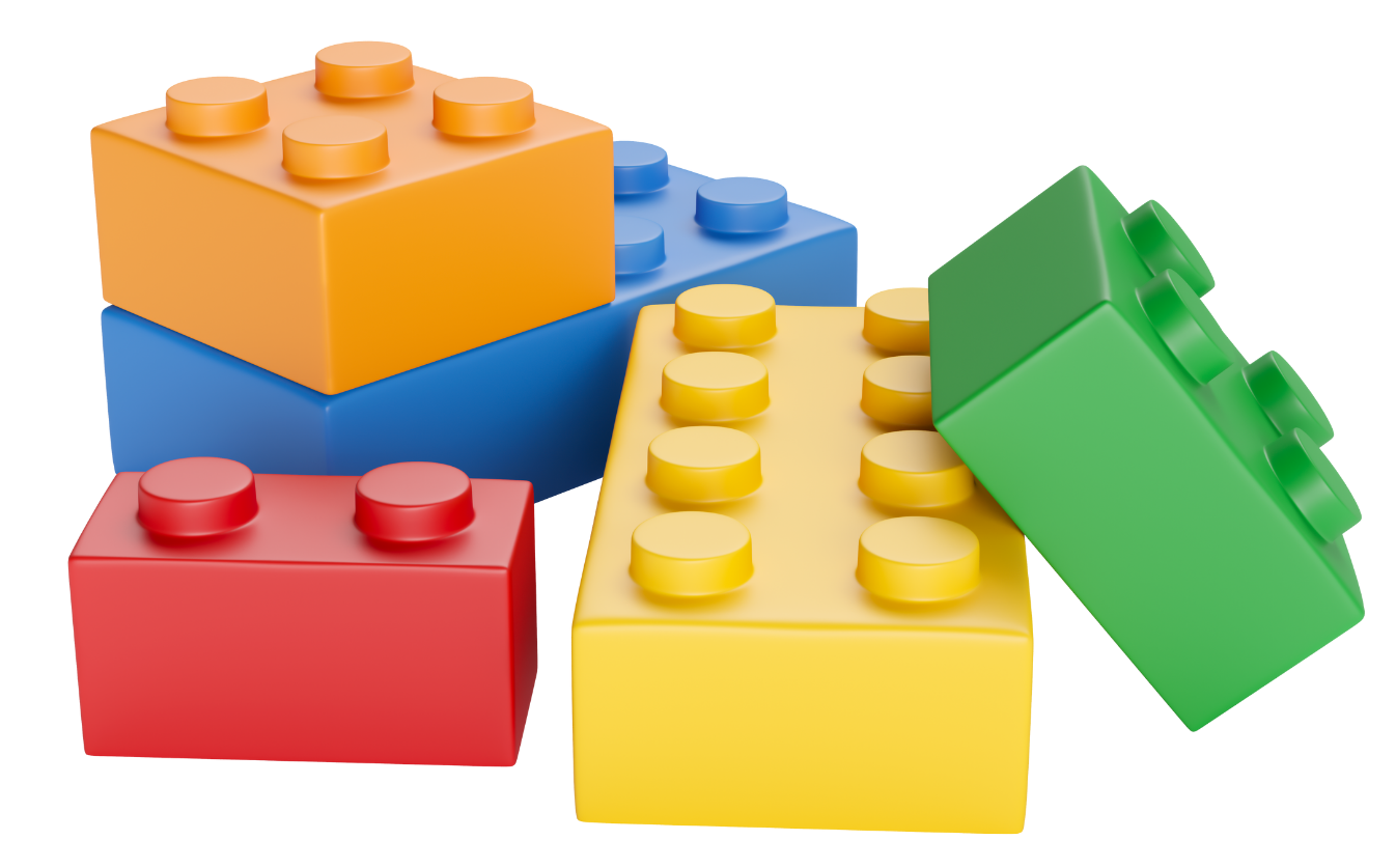 A few LEGO blocks