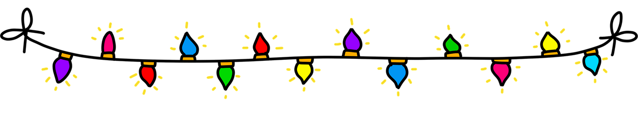 A string of holiday lights